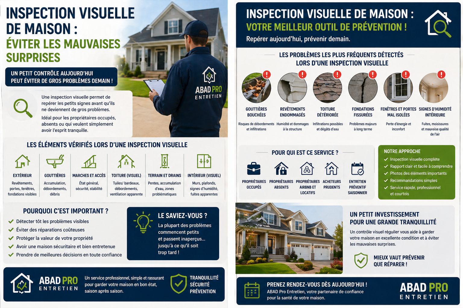 Inspection visuelle de maison à Québec pour repérer les anomalies extérieures et éviter les mauvaises surprises