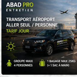 Transport aéroport - aller seul / personne jour