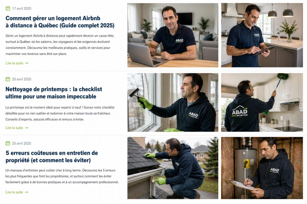 les différents services d'une conciergerie