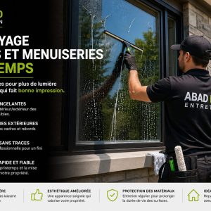Nettoyage de vitres et menuiseries au printemps à Québec – lavage extérieur sans traces