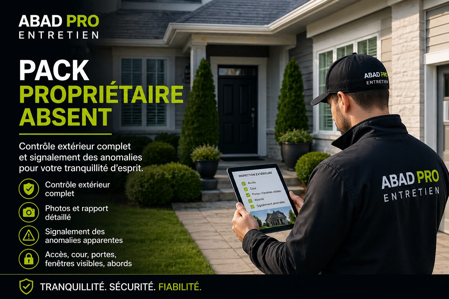 Pack propriétaire absent contrôle maison Québec