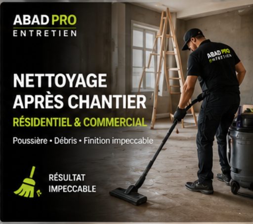 Nettoyage après chantier Québec ménage fin travaux